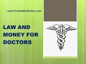law and money for doctors