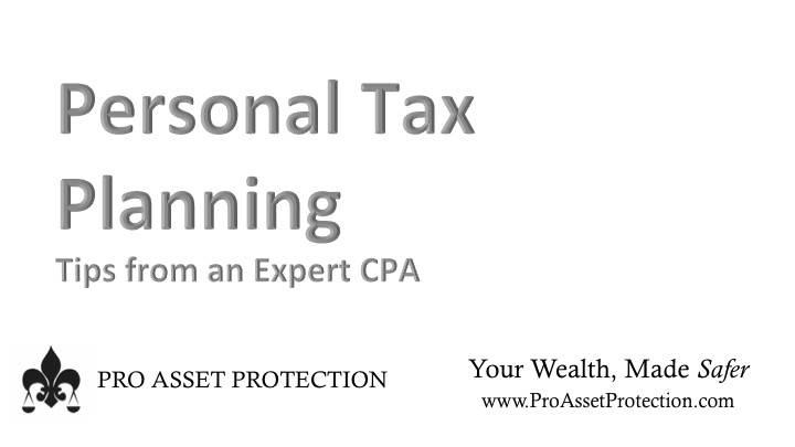 Personal Tax Tips - 2017-2018 